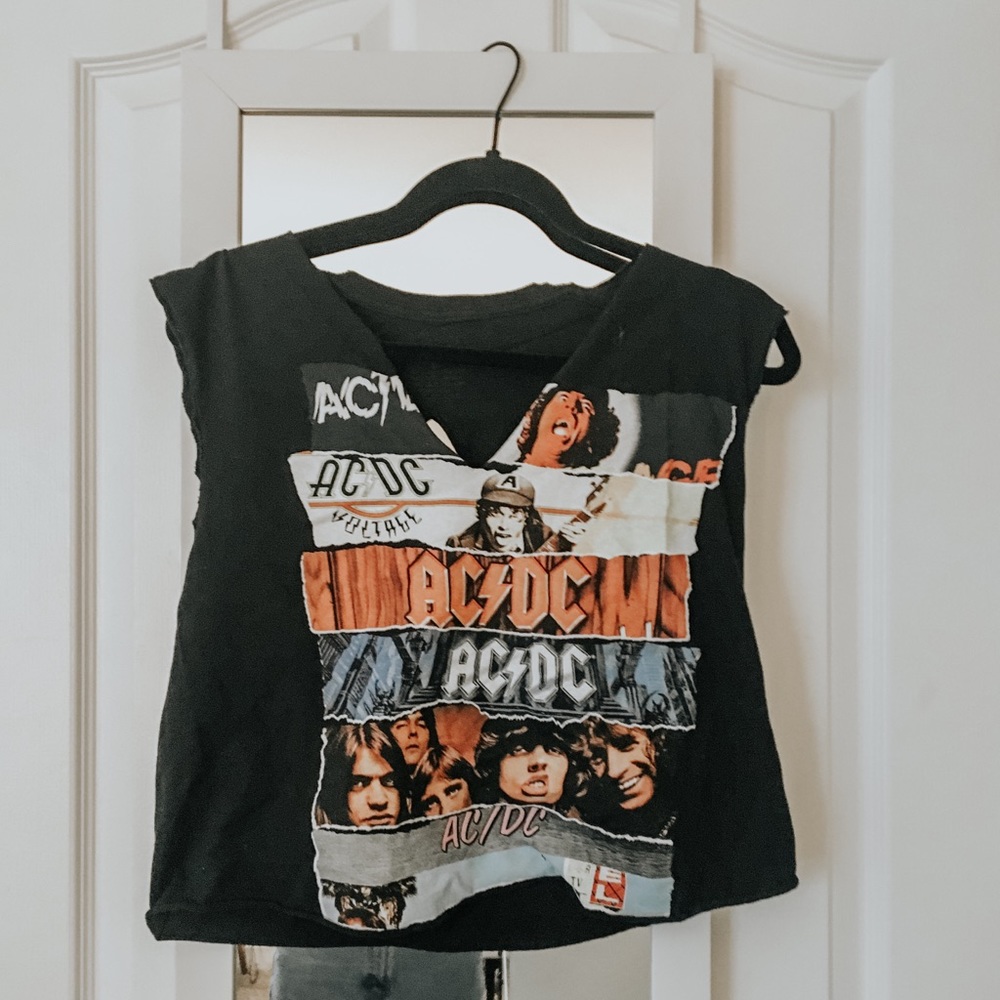 AC/DC Cropped Top